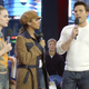 Hilarie Burton, La La, and Ben Affleck on TRL in 2003. (Photo:Frank Micelotta/Getty Images)